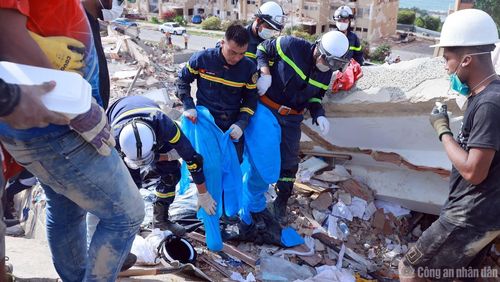 Lực lượng CNCH Việt Nam làm nhiệm vụ tại tâm chấn động đất ở Venezuela.