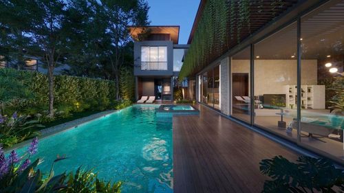 Không gian Home Spa gồm bể bơi khoáng nóng 4 mùa, bồn ngâm khoáng nóng, xông hơi, xông ướt,...tại Tokyu Retreat