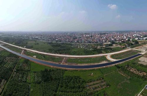 Dự án đường Vành đai 4 - Vùng Thủ đô Hà Nội được kỳ vọng sẽ giúp thị trường bất động sản tái cấu trúc nguồn cung theo hướng bền vững. Ảnh: Hữu Chánh