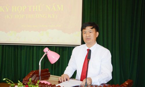 Đồng chí Nguyễn Thế Phiệt, Bí thư Đảng ủy xã Phù Lãng phát biểu tại kỳ họp.