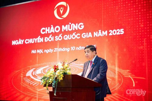 Nguyên Phó Thủ tướng Chính phủ Nguyễn Chí Dũng phát biểu chỉ đạo tại Chương trình Chào mừng Ngày Chuyển đổi số Quốc gia năm 2025. Ảnh: Chinhphu.vn