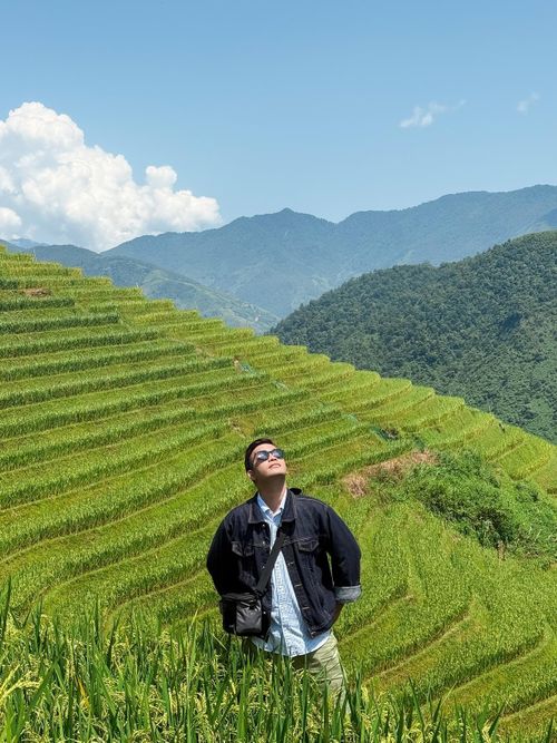  Mùa lúa xanh mướt ở Nậm Cang rơi vào từ khoảng tháng 7 hàng năm. Ảnh: Blog Của Rọt. 