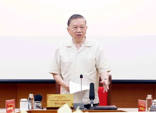  Tổng Bí thư, Chủ tịch nước Tô Lâm phát biểu chỉ đạo. Ảnh: Thống Nhất – TTXVN 