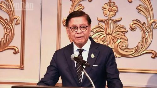 Phó Thủ tướng, Bộ trưởng Ngoại giao Thái Lan Sihasak Phuangketkeow. (Ảnh: MINH THẮNG)