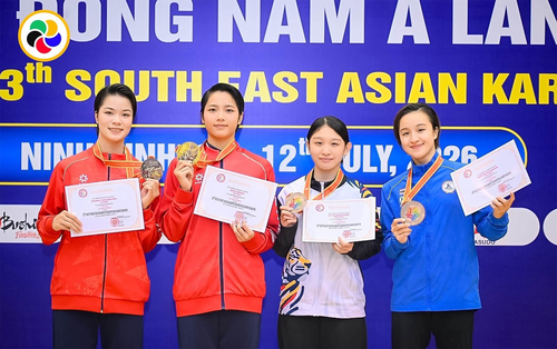 Các VĐV Việt Nam thể hiện sự vượt trội tại giải đấu. Ảnh: SKF 