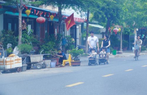Cây cảnh, phân bón, phương tiện vận chuyển tập kết giữa đường khiến người tham gia giao thông qua đây phải "né"