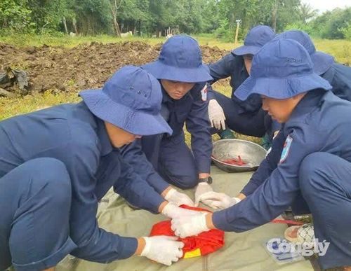 Đội K73 quy tập hài cốt liệt sĩ tại Campuchia. Ảnh: Đội K73 cung cấp.