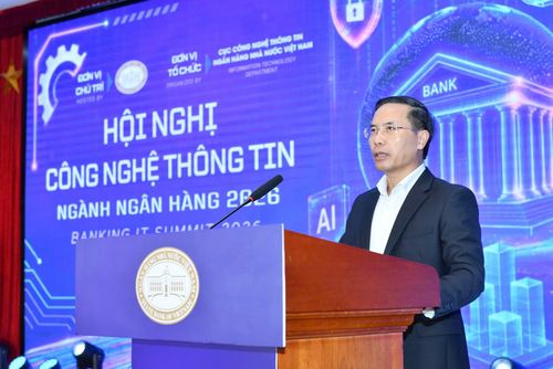 Thống đốc Phạm Đức Ấn phát biểu tại Hội nghị. (Ảnh: Vietnam+)