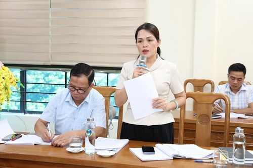 Lãnh đạo Sở Dân tộc và Tôn giáo phát biểu ý kiến.
