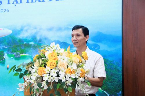 Ông Đỗ Thanh Bình, Phó giám đốc Sở Văn hóa Thể thao và Du lịch Hải Phòng phát biểu.