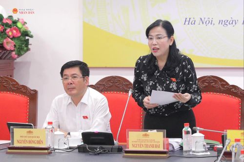 Chủ nhiệm Ủy ban Khoa học, Công nghệ và Môi trường Nguyễn Thanh Hải phát biểu