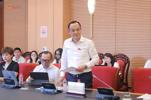 ĐBQH hoạt động chuyên trách tại Ủy ban Khoa học, Công nghệ và Môi trường Nguyễn Ngọc Sơn phát biểu