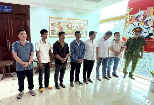 Các bị can trong vụ án.