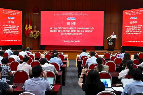 Bộ Khoa học và Công nghệ đang hoàn thiện Thông tư quy định cơ chế tài chính đối với nhiệm vụ phát triển công nghệ chiến lược thuộc Chương trình quốc gia đặc biệt sử dụng ngân sách nhà nước. Ảnh: M.Hưng