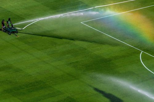  Cỏ trên sân MetLife (New Jersey) được FIFA bán như những phần quà lưu niệm, mang ý nghĩa sưu tầm hậu World Cup 2026. Ảnh: NBC. 