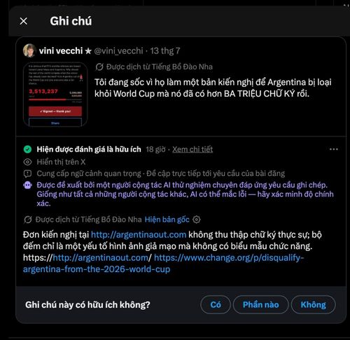 Hệ thống Reader Context đã bóc trần sự thật về trang web này. Ảnh: X.
