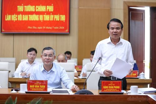 Bộ trưởng, Chủ nhiệm Văn phòng Chính phủ Đặng Xuân Phong phát biểu tại cuộc làm việc - Ảnh: VGP/Nhật Bắc