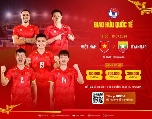 Đội tuyển Việt Nam có trận giao hữu tiếp theo gặp Myanmar. Ảnh: VFF