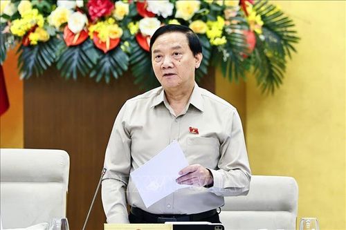 Phó Chủ tịch Quốc hội Nguyễn Khắc Định phát biểu. Ảnh: Doãn Tấn/TTXVN