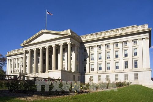 Trụ sở Bộ Tài chính Mỹ ở Đại lộ Pennsylvania, Washington DC., Ảnh: EPA/TTXVN