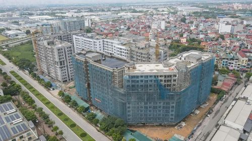 Dự án nhà ở xã hội CT3 - Thăng Long Green City tại khu đô thị mới Kim Chung (xã Thiên Lộc, Hà Nội) đang bước vào giai đoạn hoàn thiện cuối cùng sau hơn một năm thi công, dự kiến đưa vào vận hành trong quý IV.2026. Ảnh: Vietnamfinance