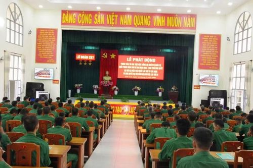 Lữ đoàn Công binh 7 phát động phong trào thi đua hoàn thành nhiệm vụ quân sự, quốc phòng 2026-2030. Ảnh: ĐVCC 