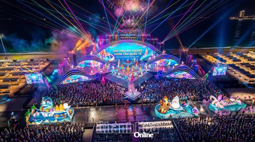 Phối cảnh sân khấu Festival Biển Khánh Hòa năm 2026.