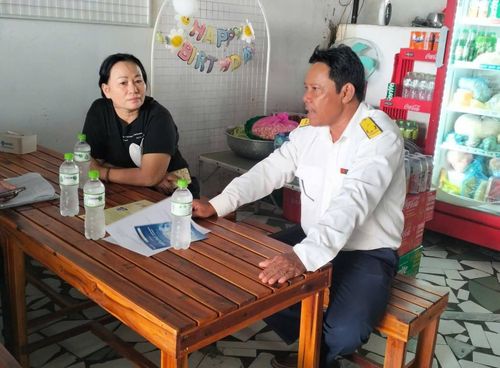UBND xã Vĩnh Hảo phối hợp chặt chẽ với Thuế cơ sở 8 tỉnh Lâm Đồng tuyên truyền hỗ trợ người nộp thuế, đôn đốc thu