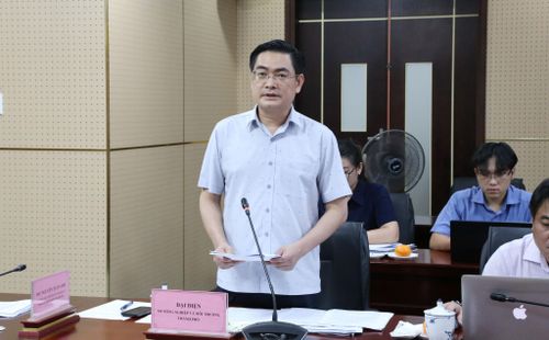 Đại diện Sở Nông nghiệp và Môi trường TP. Đồng Nai báo cáo tại buổi làm việc. Ảnh: Văn Dũng