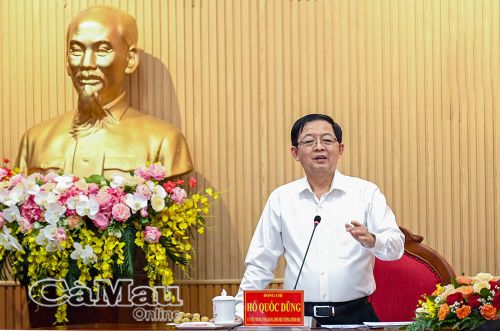  Phó Thủ tướng Hồ Quốc Dũng bày tỏ vui mừng trước những định hướng, tiềm lực và cơ sở để Cà Mau tăng trưởng trong giai đoạn 2026-2030.