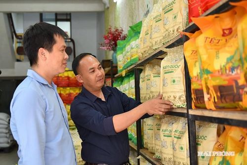 Thương hiệu gạo hữu cơ Kiến Quốc đã phủ sóng các siêu thị tại Hà Nội, Hải Phòng, TP.HCM và xuất khẩu sang Mỹ. Nguồn báo Hải Phòng