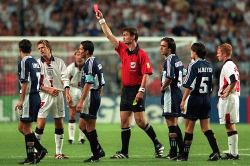  Anh gặp Argentina ở vòng 1/8 World Cup 1998. Ảnh: Action Images/Reuters.