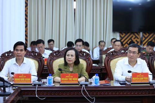 Các đại biểu dự cuộc làm việc - Ảnh: VGP/Nhật Bắc