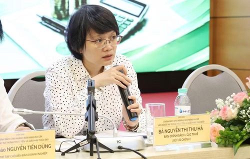 Bà Nguyễn Thị Thu Hà - Ban Chính sách, Cục Thuế (Bộ Tài chính).