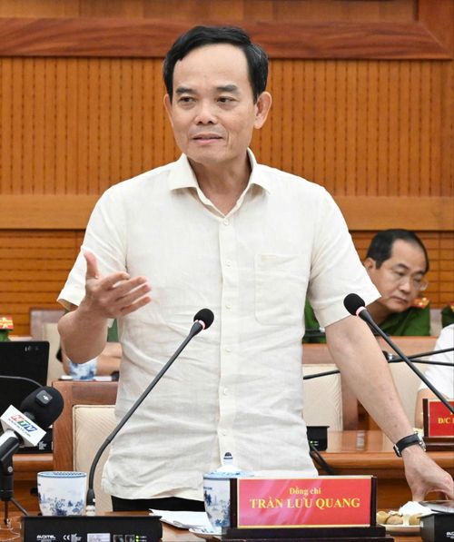  Bí thư Thành ủy TPHCM Trần Lưu Quang phát biểu kết luận hội nghị. Ảnh: VIỆT DŨNG 