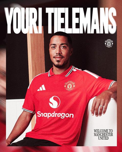 Youri Tielemans sẽ mặc áo số 18 tại Old Trafford - Ảnh: MUFC