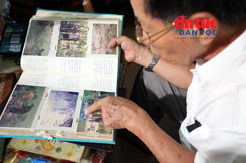 Hình ảnh và những dòng nhật kí ghi lại chuyến băng rừng tìm đồng đội trong những ngày đầu tiên được bác sĩ Bản lưu giữ cẩn thận.