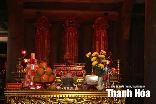 Một trong số bài vị tại Thái miếu nhà Hậu Lê.