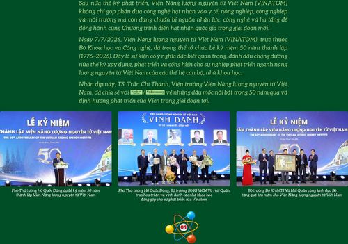 Thưa ông, nhìn lại chặng đường 50 năm hình thành và phát triển của VINATOM, đâu là những dấu mốc quan trọng nhất đã góp phần khẳng định vai trò của Viện trong sự phát triển khoa học, công nghệ hạt nhân và phục vụ phát triển kinh tế - xã hội của đất nước?