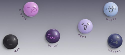 DuRoBo Moodi đi kèm với 6 nắp nút bấm có biểu tượng emoji.