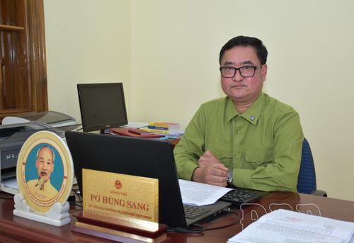 Ông Pờ Hùng Sang, Phó Chủ tịch HĐND xã Mường Nhé.
