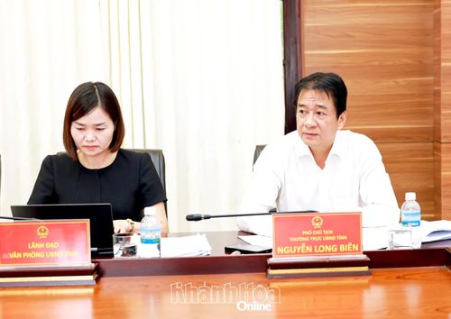 Phó Chủ tịch Thường trực UBND tỉnh Nguyễn Long Biên tham dự buổi tiếp công dân.