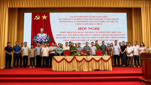Xã Mù Cang Chải tổ chức hội nghị điểm về phong trào toàn dân bảo vệ an ninh tổ quốc.