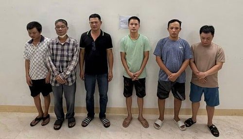  Cảnh sát hình sự Công an Tp. Đà Nẵng tạm giữ hình sự 6 đối tượng (ảnh CA) 