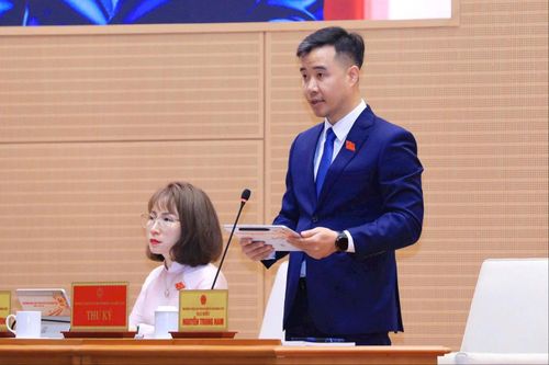 Đại biểu Nguyễn Trung Nam đặt câu hỏi chất vấn. Ảnh: Thành Thái