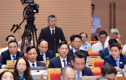 Giám đốc Sở Xây dựng Hà Nội cho biết, thành phố sẽ xây dựng hệ thống cảm biến chống ngập. Ảnh: Thành Thái