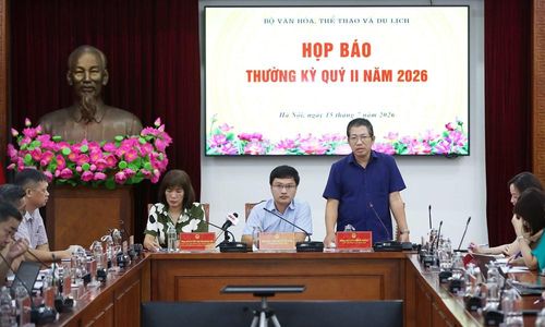 Ông Lưu Đình Phúc, Cục trưởng Cục Báo chí phát biểu tại họp báo. Ảnh: Trần Huấn