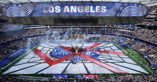 Lễ khai mạc World Cup 2026 tại SoFi ở Los Angeles (Mỹ) vào 12/6 (giờ địa phương). Ảnh: Reuters.