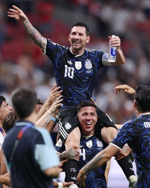  Messi là điểm tựa lớn nhất của tuyển Argentina. Ảnh: AFA. 