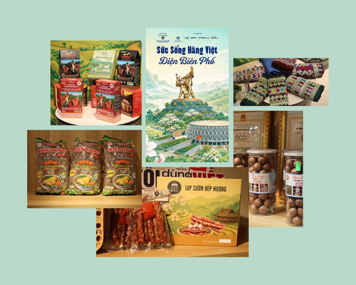 Sản phẩm nông sản, thực phẩm chế biến, sản phẩm OCOP và hàng thủ công mang đậm bản sắc vùng Tây Bắc.